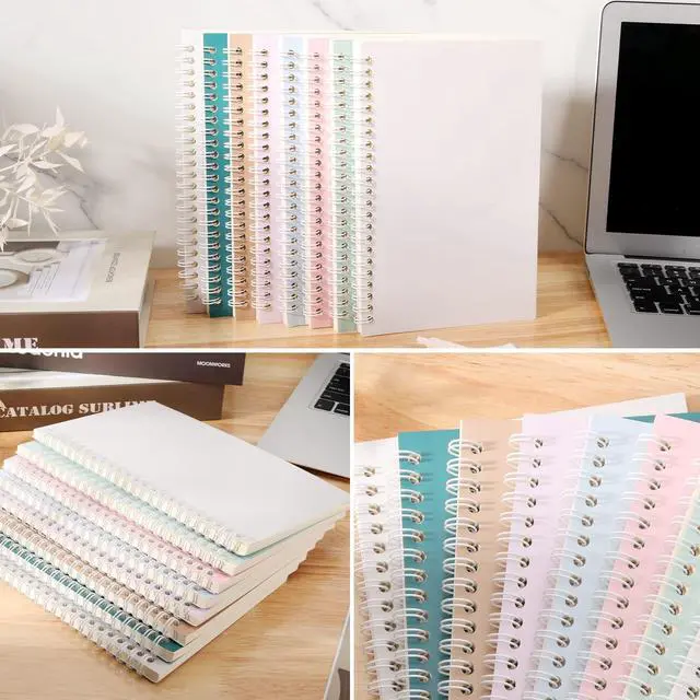 Alt view image 7 of 7 - 48 Pack A5 Spiral Notebooks College Ruled Spiral Notebooks Bulk Inches Lined Travel Writing Notebooks Journal Notepad for Office School Supplies, 50 Sheets 100 Pages, 8.3 x 5.5 Inches, Multicolor