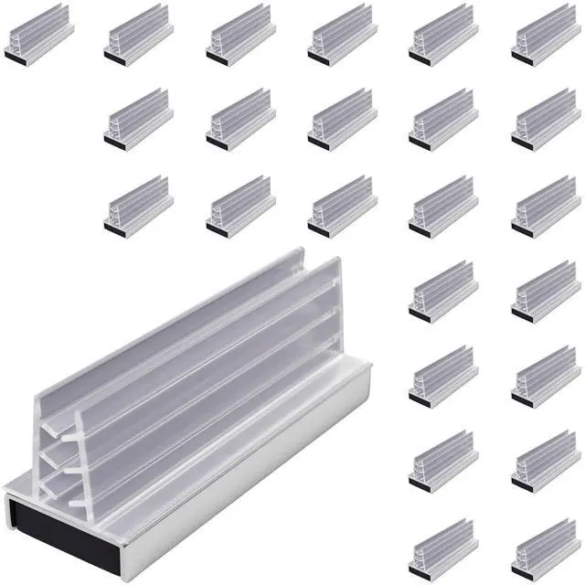 Main image of Magnetic Sign Holder Pack - Magnetic Sign Holders for Door Frames, Metal Shelves, Whiteboards - Powerful Magnet - Retail EZ Grip Holder - 3" L x 1" W x 1.13" H - 25-Pack