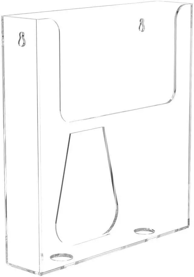 Alt view image 2 of 7 - Acrylic Brochure Holder for Wall Mounting, Clear Display for 8.5" x 11" Flyers, Literature Holder for Magazines, Pamphlets, Menus, Includes Screws & Plastic Anchors Pack of 8