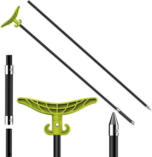 Main image of 8.63ft/12.3ft Shallow Water Anchor Pole, Fiberglass Push Poles for Boat with T-Handle & 316 Stainless Tip, Corrosion-Resistant Sand Anchor for Beach Kayak, Gloves Included
