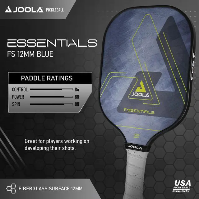 Alt view image 2 of 6 - Pickleball Paddle Reinforced Fiberglass Surface, Honeycomb Polypropylene Core, USAP Approved Paddles, Durable & Beginner-Friendly Pickleball Racket w/Comfortable Grip, Multiple Colors
