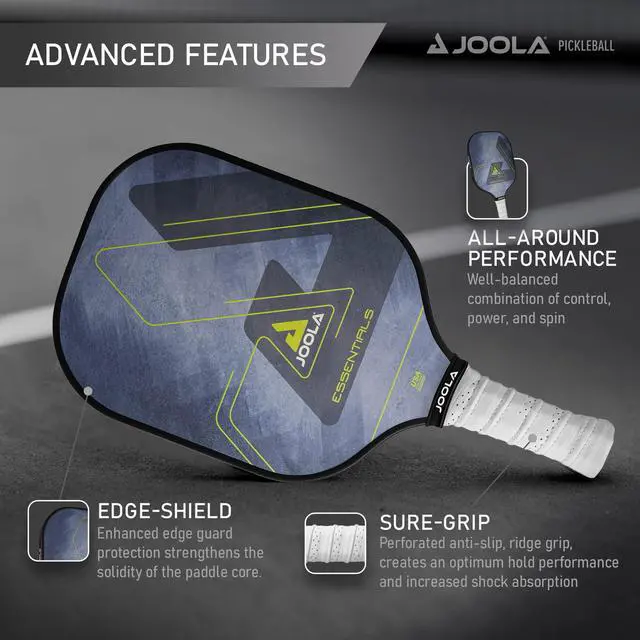 Alt view image 3 of 6 - Pickleball Paddle Reinforced Fiberglass Surface, Honeycomb Polypropylene Core, USAP Approved Paddles, Durable & Beginner-Friendly Pickleball Racket w/Comfortable Grip, Multiple Colors