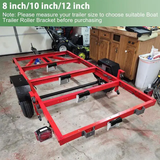Alt view image 4 of 7 - Boat Trailer Roller with Bracket Keel Roller Assembly Kit for Boat Trailer, Boat Trailer Keel Roller Bracket