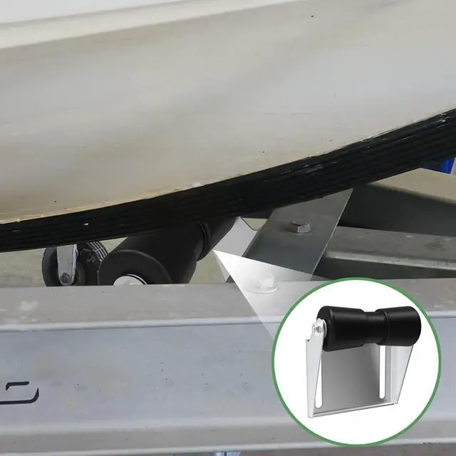 Alt view image 5 of 7 - Boat Trailer Roller with Bracket Keel Roller Assembly Kit for Boat Trailer, Boat Trailer Keel Roller Bracket