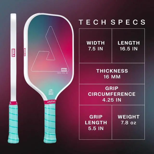 Alt view image 2 of 4 - Astral Perseus Pickleball Paddle Beginner Friendly Lightweight Paddle, Carbon Fiber Sandblasted Surface for Spin & Control, Moisture-Wicking Grip, USA Pickleball Approved, NFC Chip Enabled