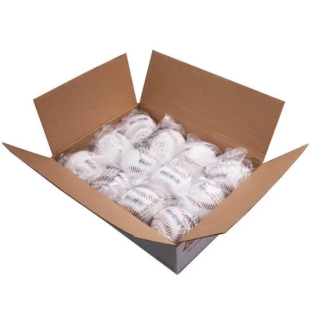 Alt view image 7 of 7 - Ballistic Leather Pitching Machine Baseballs | Durable Leather Construction for Consistent Performance, 12-Pack