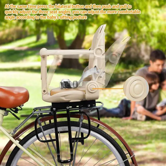 Alt view image 4 of 7 - Rear Child Bike Seat, Rear Kid Bike Seat, Toddler Bike Seat for Adult Bikes for Baby Ages 6 Months to 6 Years