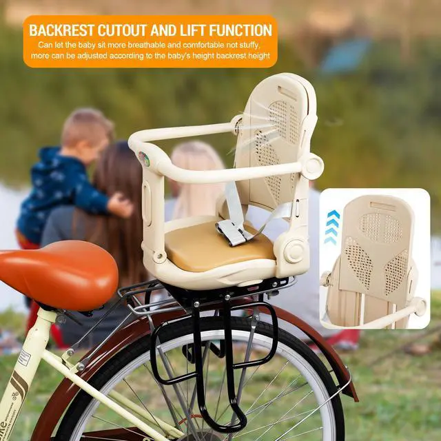 Alt view image 3 of 7 - Rear Child Bike Seat, Rear Kid Bike Seat, Toddler Bike Seat for Adult Bikes for Baby Ages 6 Months to 6 Years