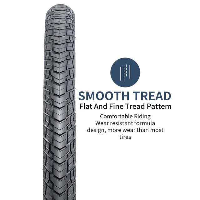 Alt view image 2 of 7 - 700C Bike Tires 700x38C 40-622 Tires Premium Butyl Rubber, Fit for Road, Hybrid Bike 700x36C 700x38C 28x1.50 Bicycle Tires 2-PCS (Y-1128)