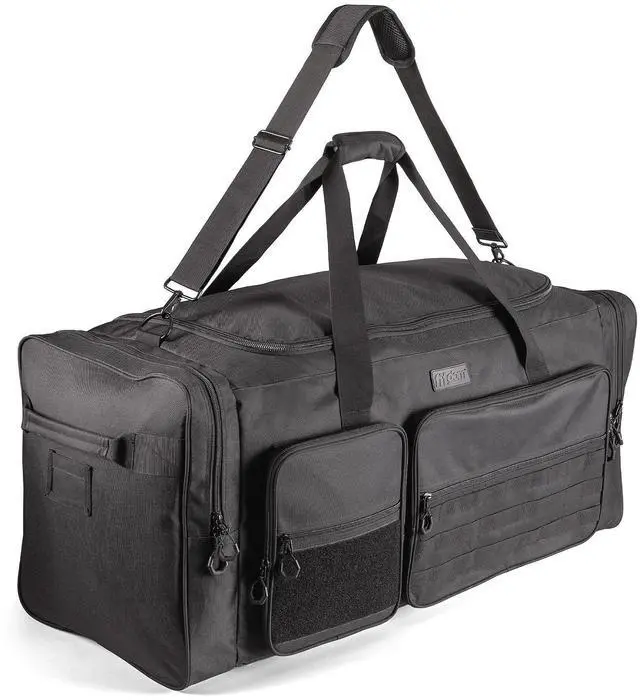 Main image of 130L 36" Heavy Duty Extra Large Sports Gym Equipment Travel Duffle Bag W/Adjustable Shoulder Strap & 7 Compartments. Perfect for Soccer Baseball Basketball Hockey Football, Team Coaches & More
