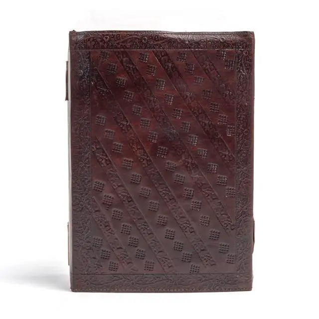 Alt view image 4 of 7 - 600 Pages Handmade Large Leather Journal Diary Embossed Tree of Life Book Of Shadows Notebook Writing Seven Chakra Grimoire Sketchbook 7 x 10 Leather Bound (Brown)