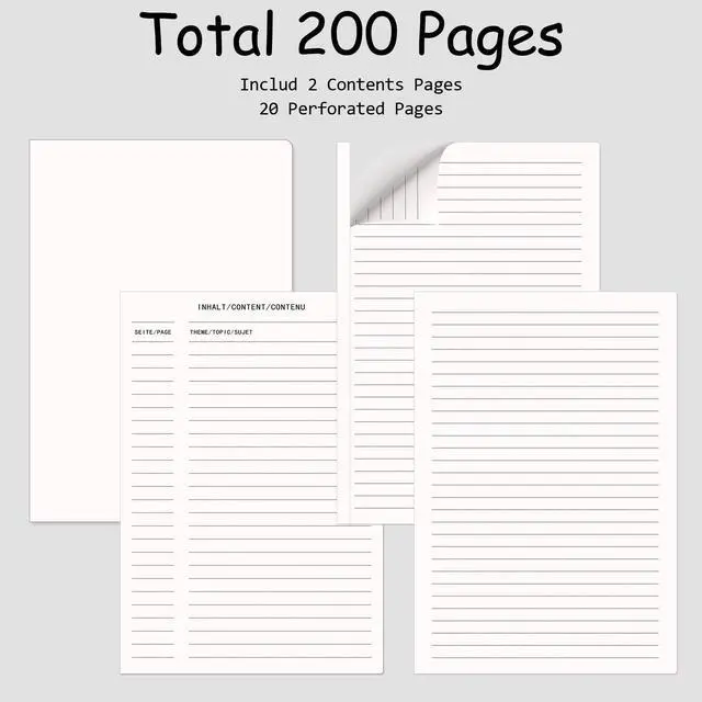 Alt view image 4 of 7 - 20 Pack Hardcover Leather Journal Notebooks, A5 College Ruled, 200 Pages/100 Sheets, 5.8 x 8.4 inch, 10 Colors, Bulk for Business/Office/Work