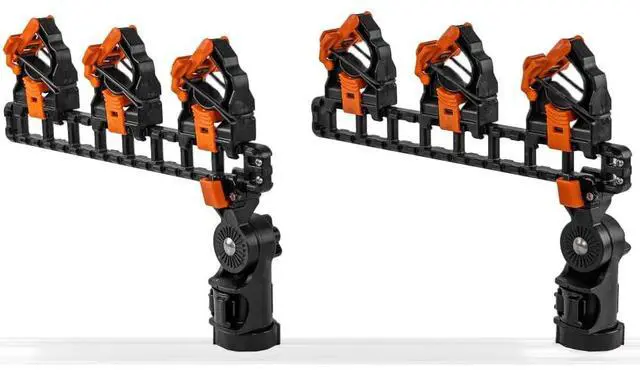 Main image of SideStage Pro Rod Rack - Set of 2 with Style Options | Horizontal Fishing Rod Holder & Stager | Includes ClickTrac Rails & FlipGrips | Made in USA