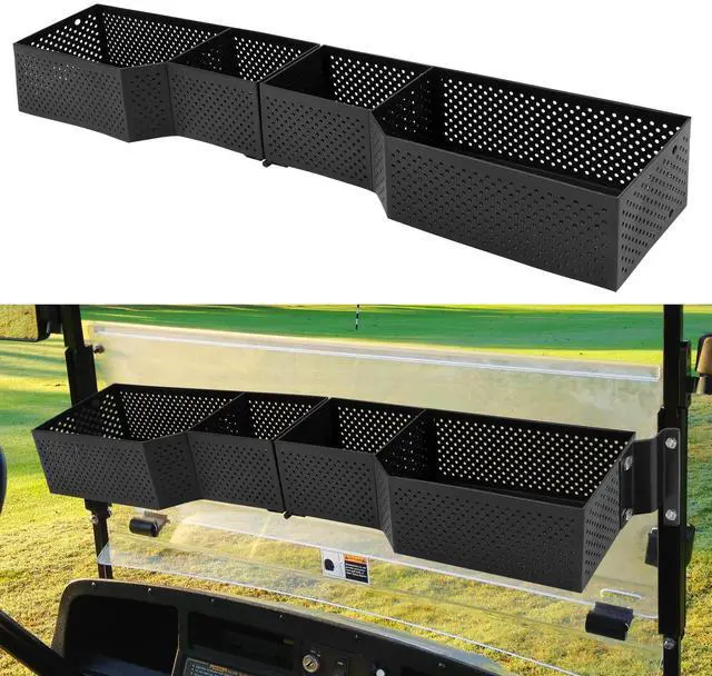 Main image of Golf Cart Front Inner Basket, Golf Cart Storage Tray | Compatible with EZGO TXT and RXV, Club Car DS and Precedent
