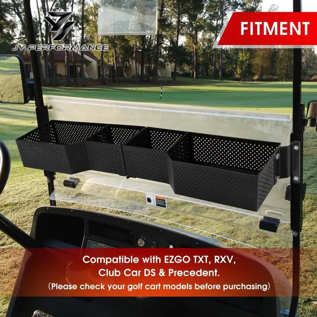 Alt view image 3 of 7 - Golf Cart Front Inner Basket, Golf Cart Storage Tray | Compatible with EZGO TXT and RXV, Club Car DS and Precedent