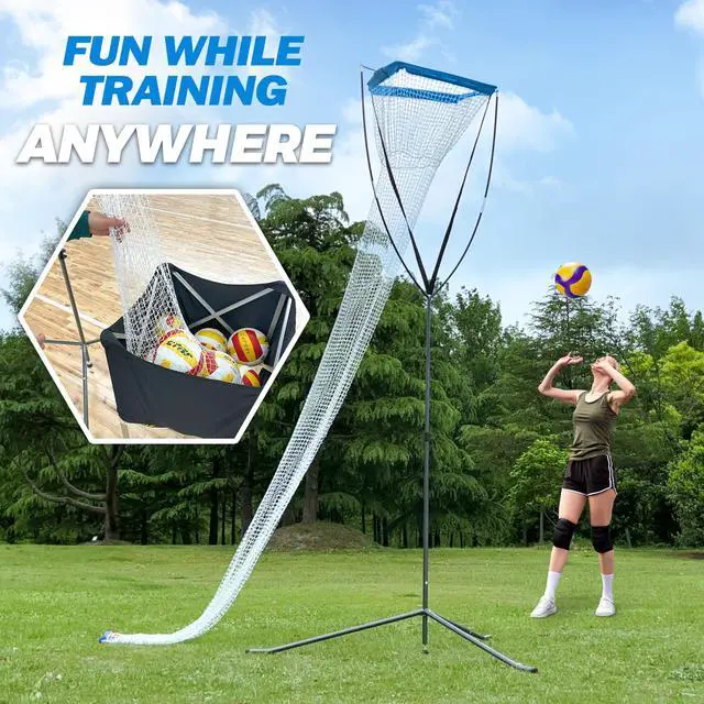 Alt view image 2 of 6 - Volleyball Setter Trainer Net, Adjustable Height for Indoor and Outdoor Practice, Perfect for Serving, Spiking, and Setting Training Equipment