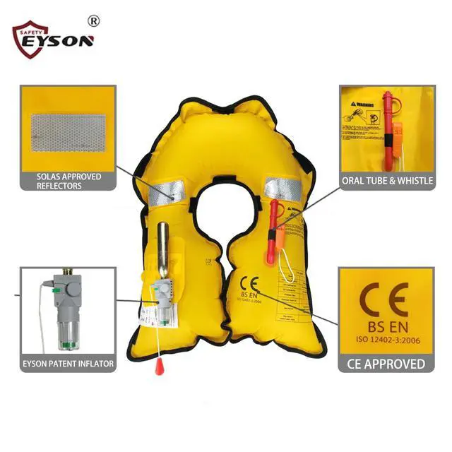 Alt view image 4 of 6 - Inflatable Life Jacket Life Vest Basic Automatic/Manual