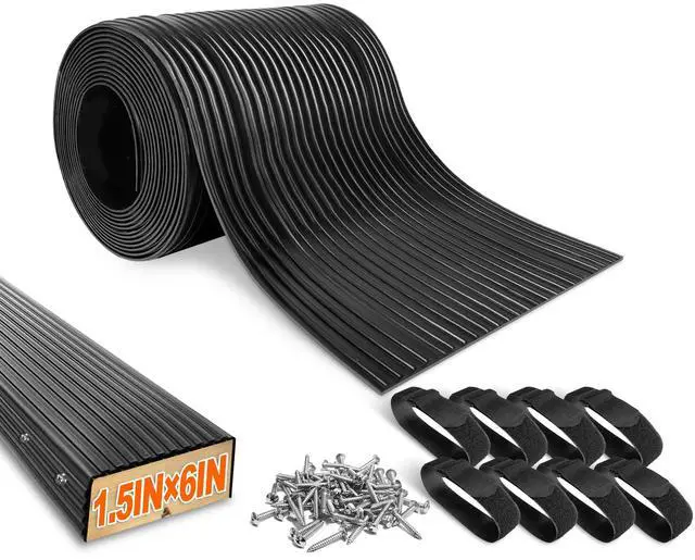 Main image of PE Waterproof Bunk Wrap Kit 16/24ft Roll 1.5 x 4/6in, Boat Trailer Bunk Carpet with Screw & Strap, Bunk Wrap for Boat Trailers Replacement Synthetic Bunk Cover for Loading & Unloading Boats