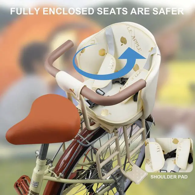 Alt view image 4 of 7 - Rear Child Bike Seat, Rear Kid Bike Seat, Toddler Bike Seat for Adult Bikes for Baby Ages 6 Months to 6 Years