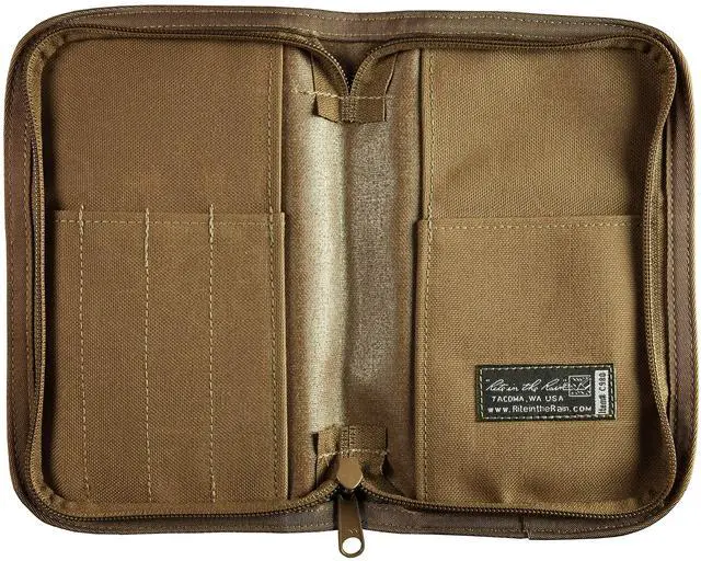 Alt view image 7 of 7 - Weatherproof Side Spiral Kit: Tan CORDURA® Fabric Cover, 4.625" x 7" Tan Notebook, and Weatherproof Pen (No. 973T-KIT)