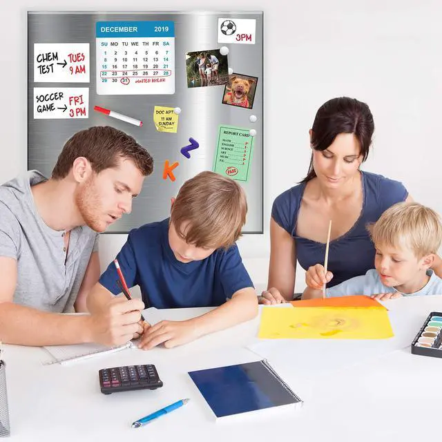 Alt view image 5 of 7 - Magnet and Message Board | Jumbo 30 x 35 x 0.7 Inch Magnet and Message Board | Mountable Steel Bulletin Board