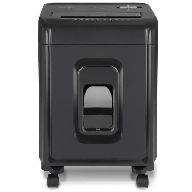 Alt view image 6 of 7 - AU1035XA 10-Sheet Crosscut Paper/Credit Card Shredder with 4-Gallon Pullout Wastebasket