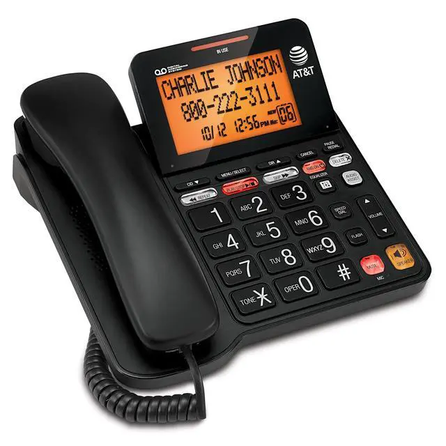 Alt view image 4 of 4 - Corded Answering System w/ Large Display