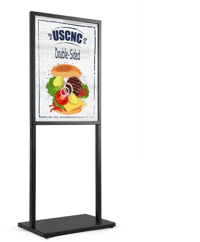 Main image of Black 22×28inch Sign holder floor stand, heavy Duty Pedestal poster banner stand for display,22×28inch slide-in double sided poster sign holder floor standing for board Display (1 Pack)