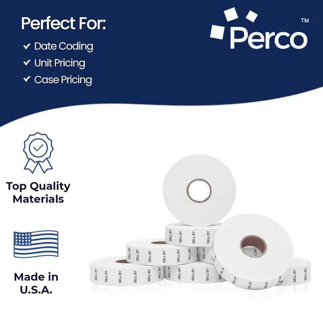 Alt view image 4 of 7 - Pricing Labels for Monarch 1136 Sell BY - 42,000 Labels w/ 24 Rolls Value Pack, 3 Sleeves - Made in USA