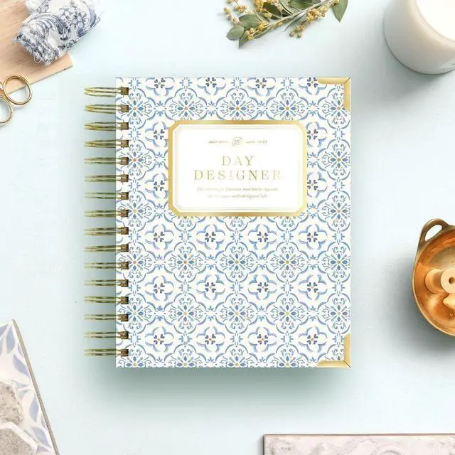 Alt view image 3 of 7 - 2026-2027 Mini Daily Academic Planner, 6"x8.125", Casa Bella | July 2026 - June 2027, Glossy Laminated Cover, Wirebound, Laminated Tabs, Storage Pocket, Stickers & Snap-In Ruler