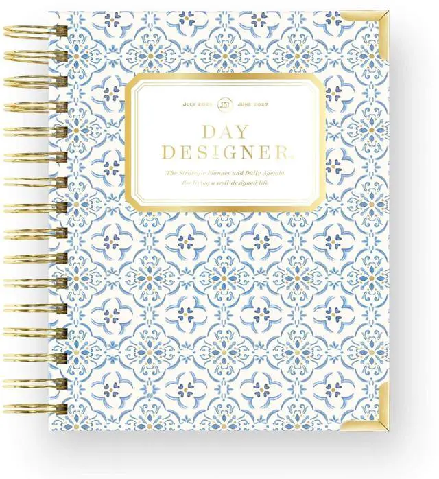 Main image of 2026-2027 Mini Daily Academic Planner, 6"x8.125", Casa Bella | July 2026 - June 2027, Glossy Laminated Cover, Wirebound, Laminated Tabs, Storage Pocket, Stickers & Snap-In Ruler