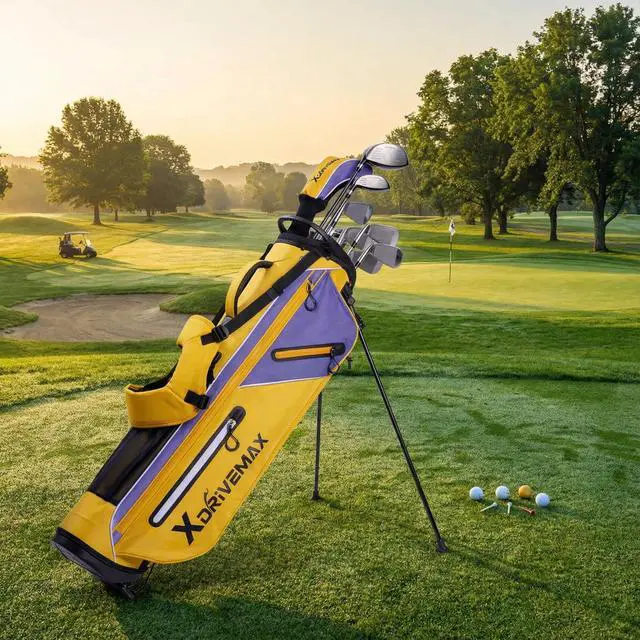 Alt view image 4 of 7 - Golf Stand Bag, Ultra Lightweight Compact Design for Walking Rounds, Easy-Carry Slim 4-Way Top for Multiple Pieces, for Par 3 & Practice