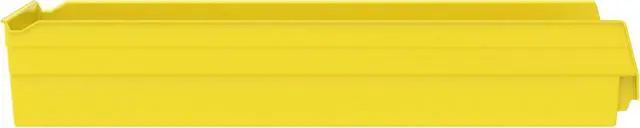 Alt view image 7 of 7 - 30174 Heavy Duty Plastic Shelf Bins, 24"x 11"x 4", Yellow, 6-Pk | Heavy Duty Nesting Storage Bins for Garage, Closet, Refrigerator, Kitchen, Cabinet, Drawer Organization, Pantry Organization