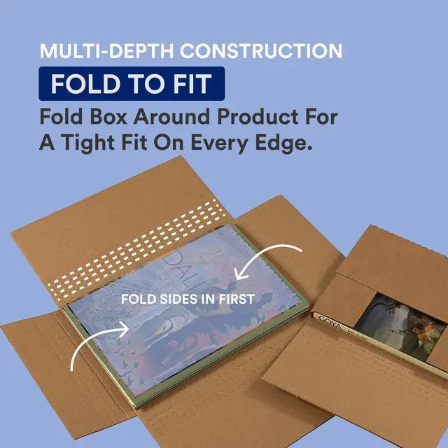 Alt view image 4 of 7 - Flat Mailer Shipping Boxes 11.125"L x 8.625"W x 4"H Medium 50-Pack | Corrugated Cardboard Box for Small or Large Business Packaging, Mailing, and Storage