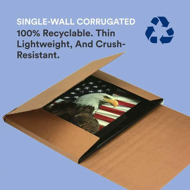 Alt view image 5 of 7 - Flat Mailer Shipping Boxes 11.125"L x 8.625"W x 4"H Medium 50-Pack | Corrugated Cardboard Box for Small or Large Business Packaging, Mailing, and Storage