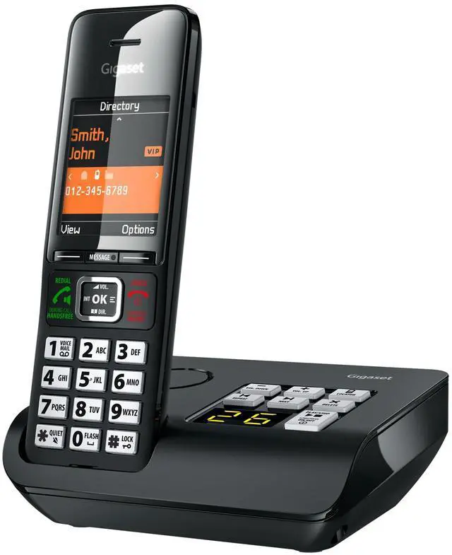 Main image of Comfort 552A - Cordless DECT Phone - Answering Machine - Made in Germany - Elegant Design - Hands-Free Mode - Comfort Call Protection - Big Phone Book, Titanium-Black