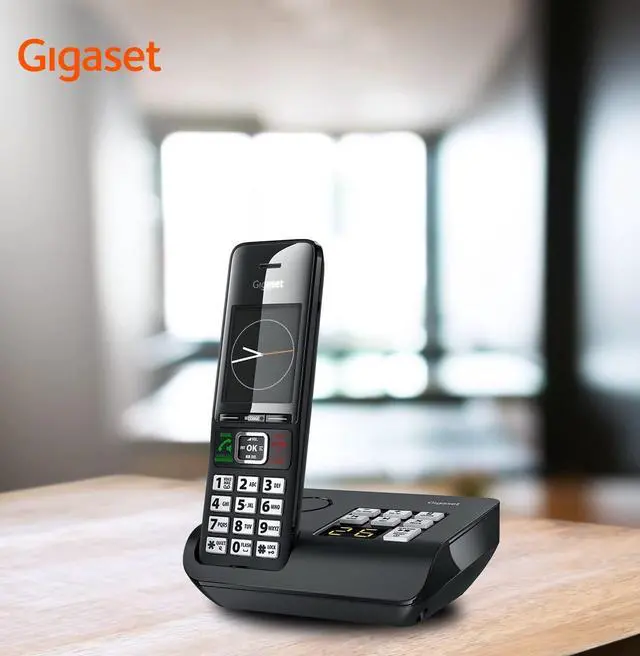 Alt view image 7 of 7 - Comfort 552A - Cordless DECT Phone - Answering Machine - Made in Germany - Elegant Design - Hands-Free Mode - Comfort Call Protection - Big Phone Book, Titanium-Black