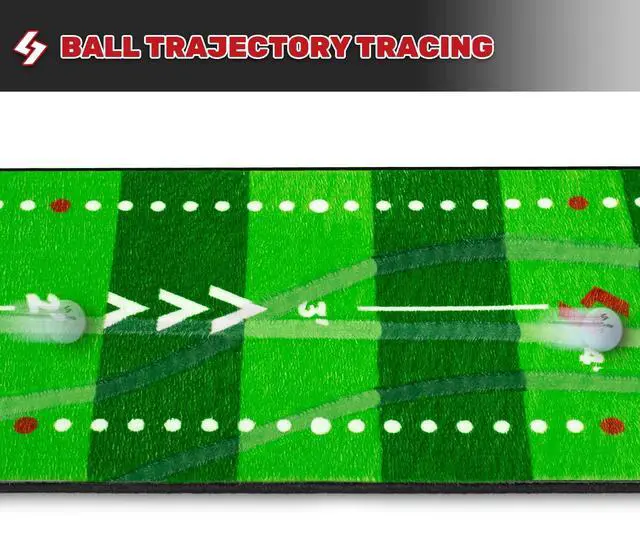Alt view image 4 of 7 - Golf Putting Mat, Visible Trajectory Tracing, Multiple Training Modes, with Putting Alignment Mirror and Adjustable Green Slopes, Putting Green Matt for Indoors and Outdoors