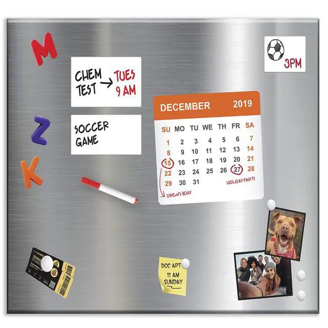 Alt view image 2 of 7 - Magnet and Message Board | Jumbo 30 x 35 x 0.7 Inch Magnet and Message Board | Mountable Steel Bulletin Board