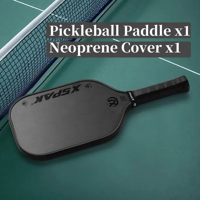 Alt view image 6 of 6 - XSPAK PRO Series Thermoformed T700SC Tournament Carbon Fiber Pickleball Paddle, USAPA Certified Honeycomb Core with Comfort Cushion Grip, Dominant Power & Larger Sweet Spot