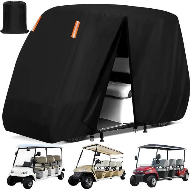 Main image of Golf Cart Cover 2/4/6 Passenger Golf Cart Covers Extended Roof Waterproof Outdoor,Durable Weatherproof,Compatible with Club Car, EZGO, Yamaha, Cushman, Evolution, Star,Tomberlin