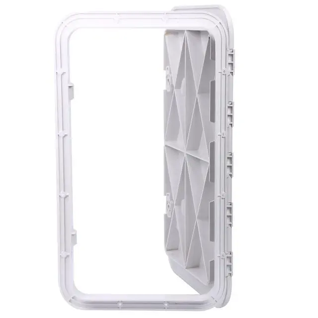 Alt view image 4 of 7 - Boat Hatch 24" X 14", 180 Degree Lid Hinge Boat Deck Hatch, Marine Hatch with Non Slip Surface, Durable Construction Boat Access Hatch & Lid, Weatherproof and Easy to Install