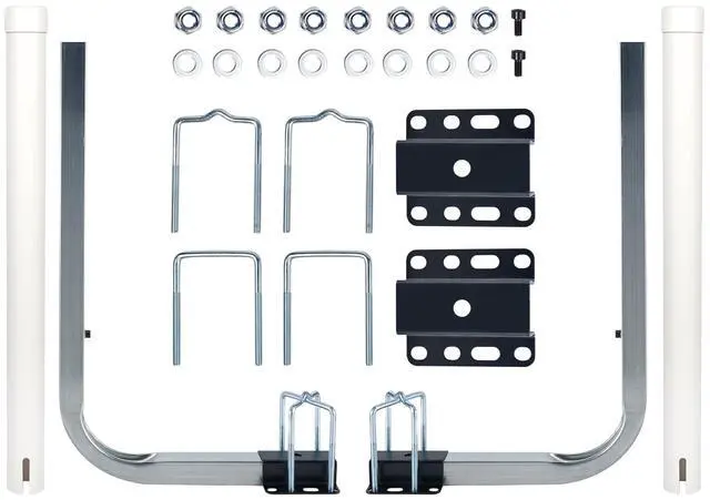 Main image of 1 Pair of Boat Trailer Guide, Trailer Guide Ons Galvanized Steel for Boat, Fishing Boat, Sailboat Trailer, Silver, L or T Shaped
