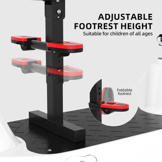 Alt view image 4 of 7 - Bike Child Seat,Front Mount Detachable Bicycle Kids Seat, Child Seat with Shock Absorbing Pedal GuardrailSuitable for Pedal Scooter Motorcycle Bicycle