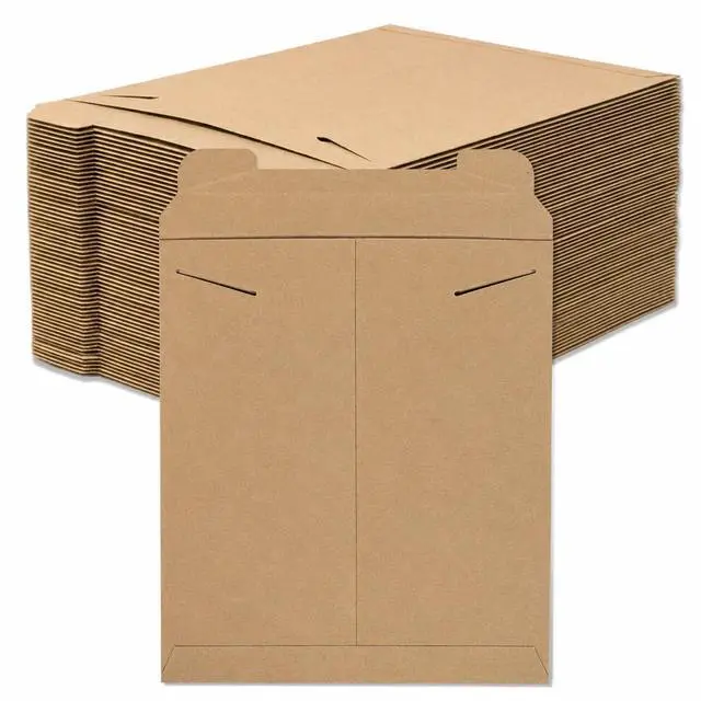 Main image of Rigid Mailers 17" x 21" (50-Pack) - Kraft Mailer Envelopes for Large Artwork, Posters, Blueprints - Stay Flat