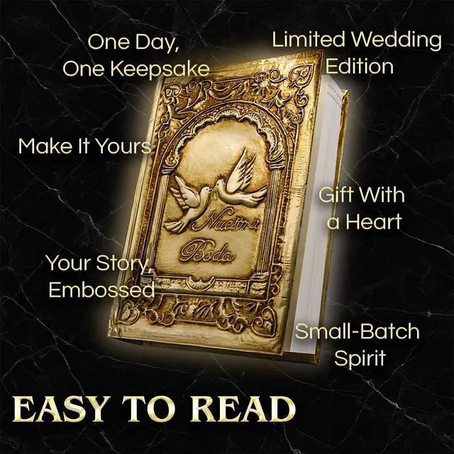 Alt view image 2 of 7 - Biblia catolica en español para boda Metalic Beautiful Cover for Wedding Bible - Spanish Bible Large Print - biblia para boda - La biblia en español letra Grande - biblia y Rosario para boda catolica