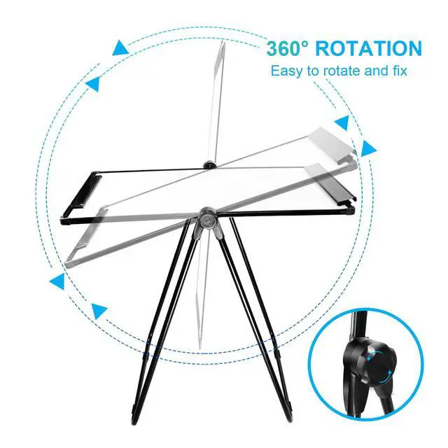 Alt view image 3 of 7 - White Board Easel Office Portable Dry Erase Boards with Stand, Flipchart Easel Height Adjustable 36x24 inches, Perfect for Classroom, Preschool, Homeschool, Restaurant and Presentation (Black)
