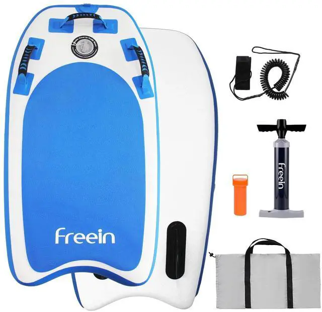 Main image of Body Board Inflatable, Surfboards BodyBoards for Beach River, Foldable Design for Easy Storage and Transport