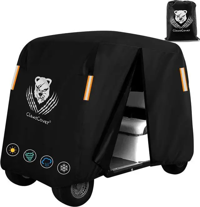 Main image of Golf Cart Cover 2/4/6 Passenger Golf Cart Covers Extended Roof Waterproof Outdoor,Durable Weatherproof,Compatible with Club Car, EZGO, Yamaha, Cushman, Evolution, Star,Tomberlin