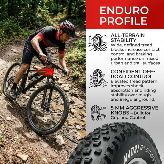 Alt view image 4 of 7 - Set 29x2.25 Mountain Bike Tire & Tubes Schrader/Presta - Foldable 57-622 | Folding 29 inch Bicycle Tyres, Accessories for Mountain, Enduro and MTB Bikes, Front and Rear Replacement, 1mm Anti Puncture